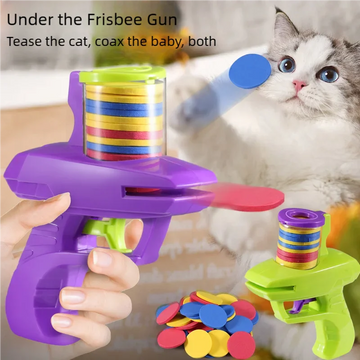 Flying Disc Launcher Toy for Dogs & Cats