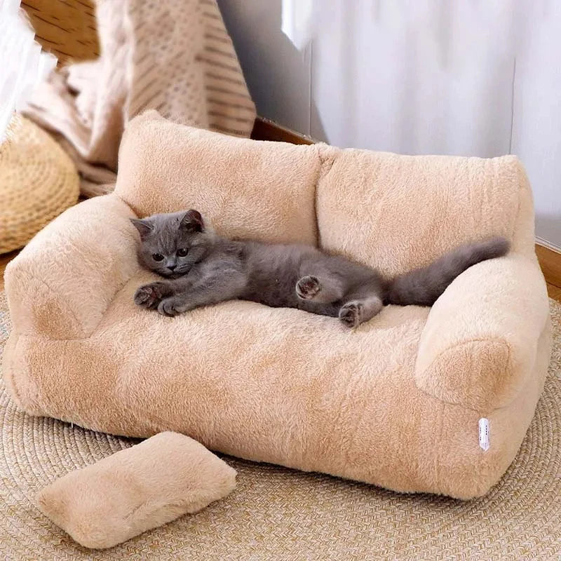 Luxury Warm Plush Pet Sofa Bed