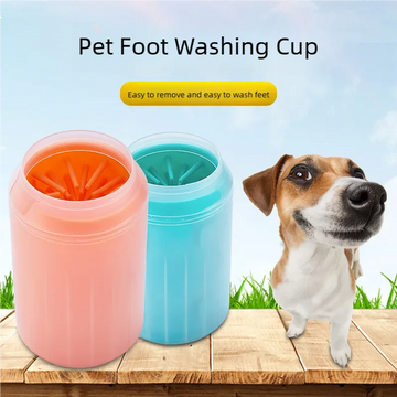 Portable Silicone Dog Paw Cleaner Cup with Soft Silicone Combs for Pet Foot Washing