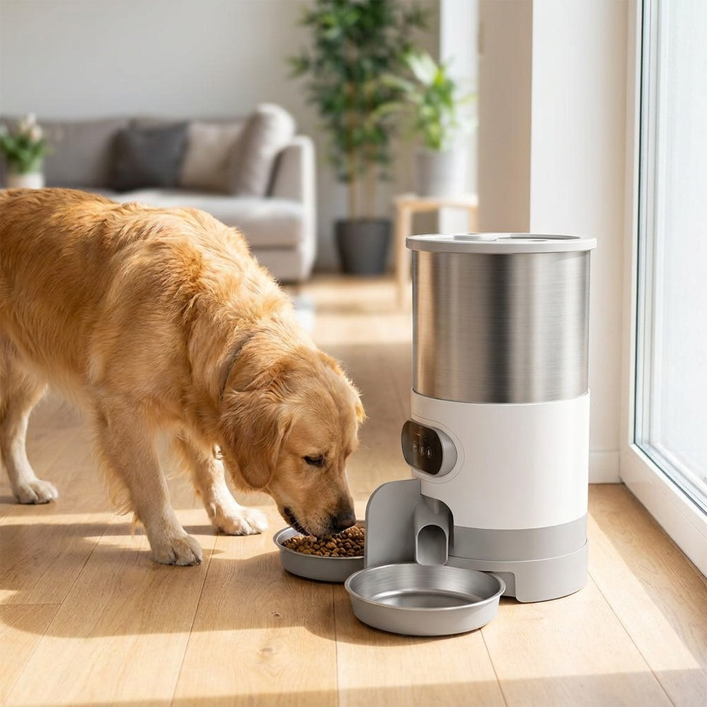 Wi-Fi Automatic Pet Feeder in use at home