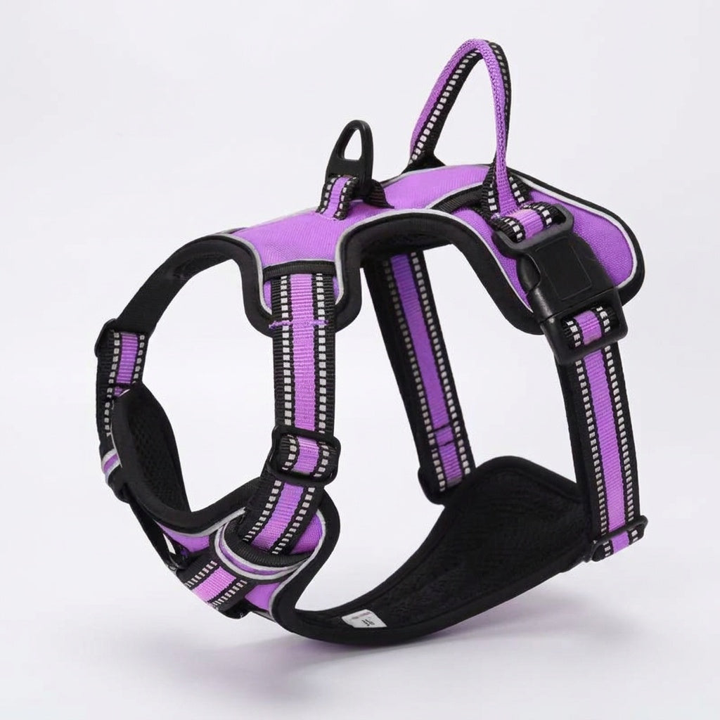 Reflective No-Pull Dog Harness on a white background