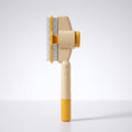 One-Button Self-Cleaning Pet Grooming Brush on a white background
