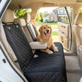 Waterproof Dog Back Seat Cover with Armrest Access in use at home