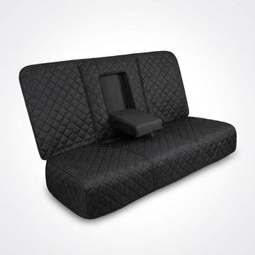 Waterproof Dog Back Seat Cover with Armrest Access on a white background